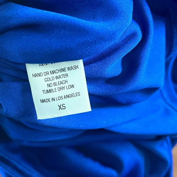 Vibrant Blue Long Sleeve Dress - Picture 5 of 5